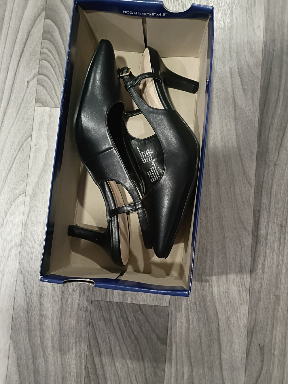 Apt. 9 Black Mary Jane Slingback Heels